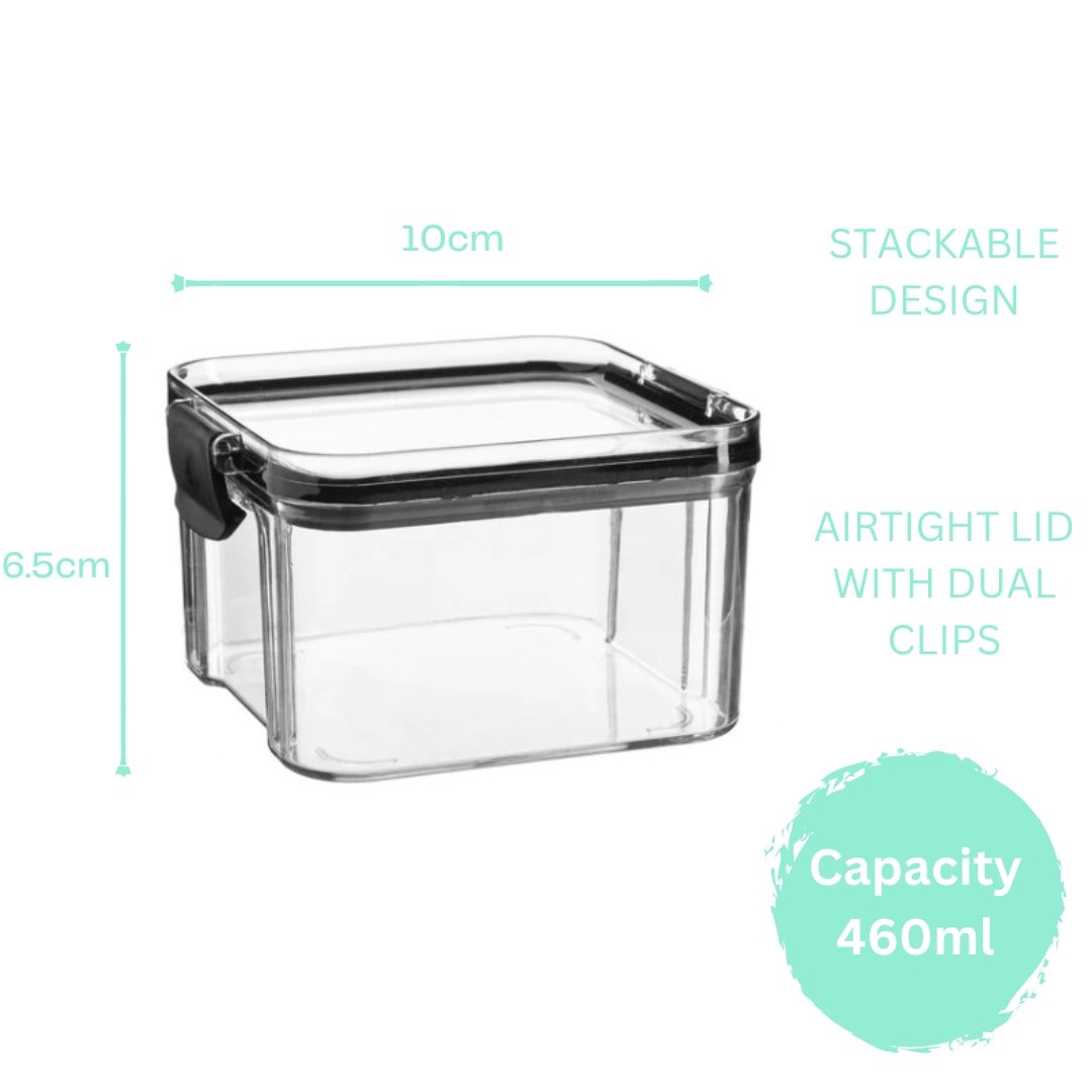 Argon Tableware Food Storage Container - 460ml Black - The Label Place