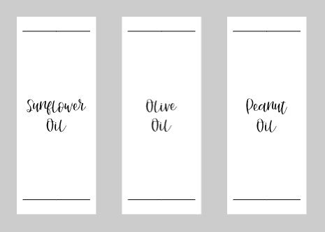 Custom Oil Bottle Labels - Style 2 White - The Label Place