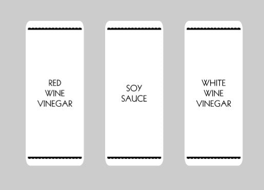 Custom Oil Bottle Labels - Style 3 White - The Label Place