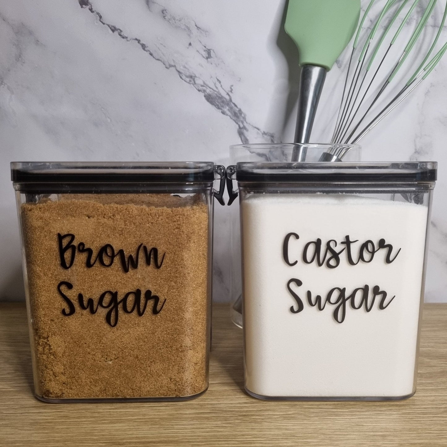 Custom Pantry Vinyl Labels (16 Fonts) - The Label Place