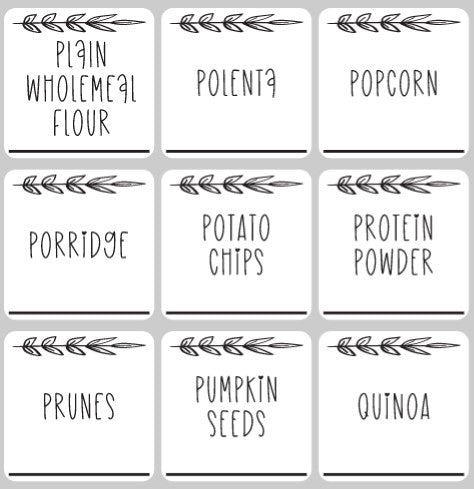 Custom Pantry/Herb Labels - Style 4 White - The Label Place