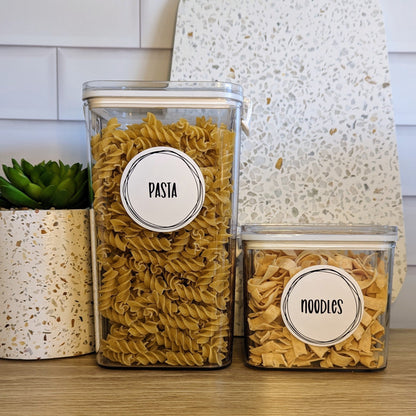 Custom Pantry/Herb Labels - Style 6 White - The Label Place