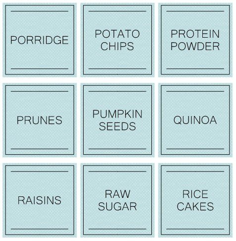 Ultimate Pantry Bundle (108 labels) - Style 1 Blue - The Label Place
