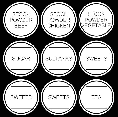 Ultimate Pantry Bundle (108 labels) - Style 5 White - The Label Place