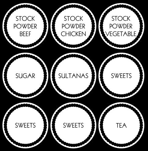 Ultimate Pantry Bundle (108 labels) - Style 8 White - The Label Place